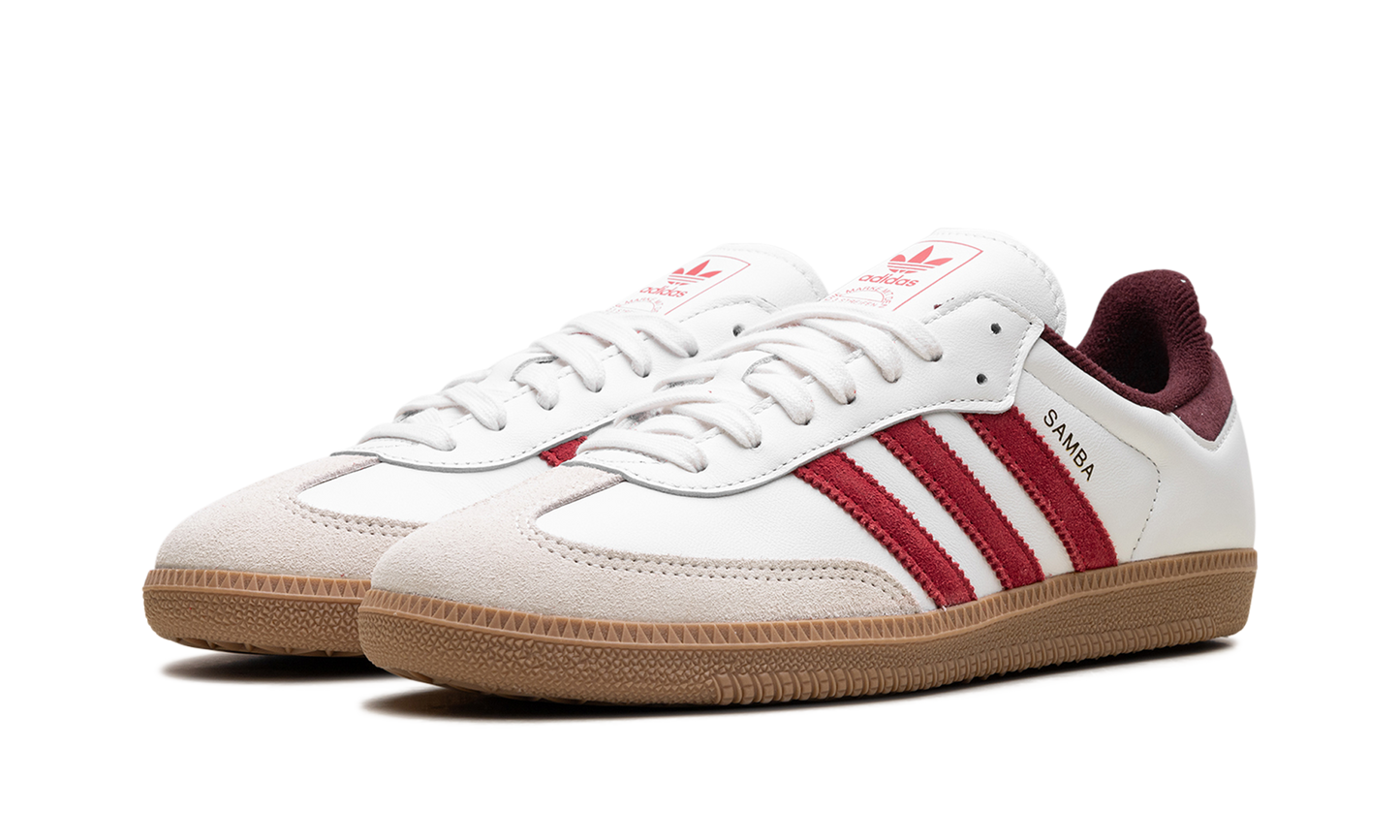 Samba OG "Core White Better Scarlet"
