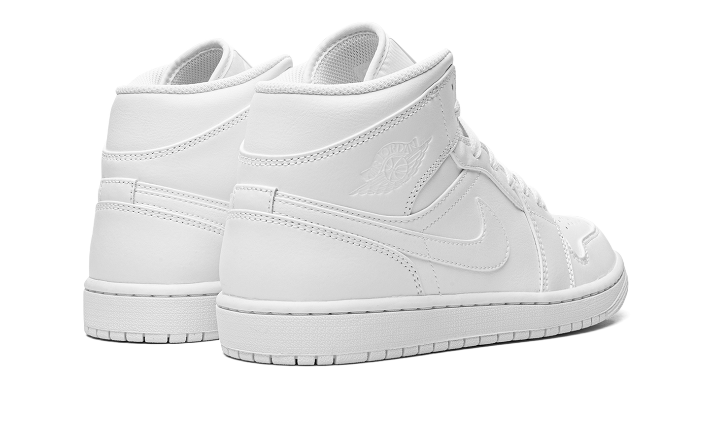 Air Jordan 1 Mid "Triple White" 554724 136