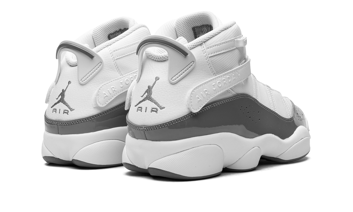 Jordan 6 rings "White / Cool Grey" 322992 121