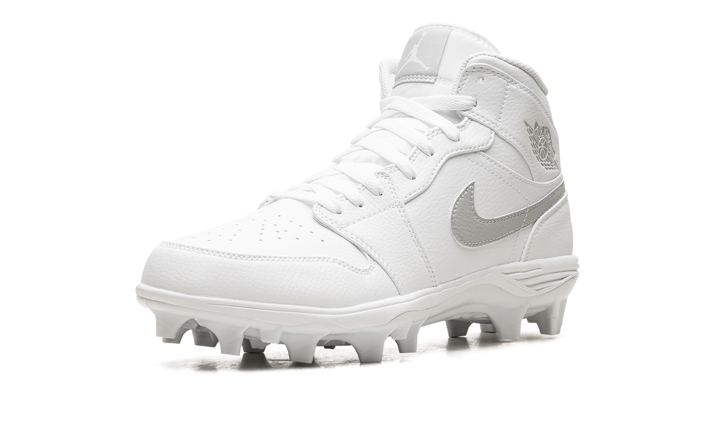 Jordan 1 Mid TD Cleat "White Grey Fog" FJ6805 101
