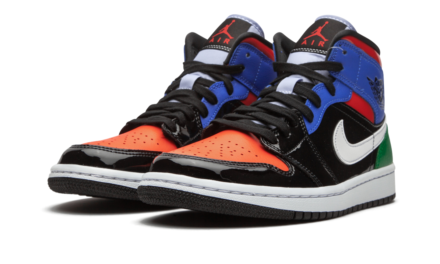 AIR JORDAN 1 MID SE WMNS "Multicolor Patent" CV5276 001