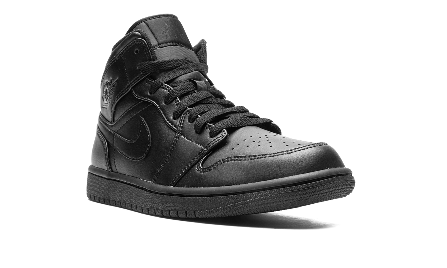 Air Jordan 1 Mid "Triple Black" 554724 093