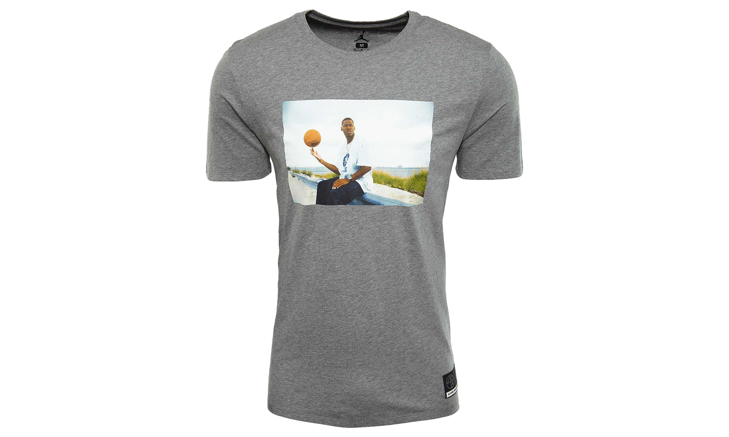 Sportswear Aj13 "He Got Game" Jesus T-shirt "Carbon Heather" AT0524 091