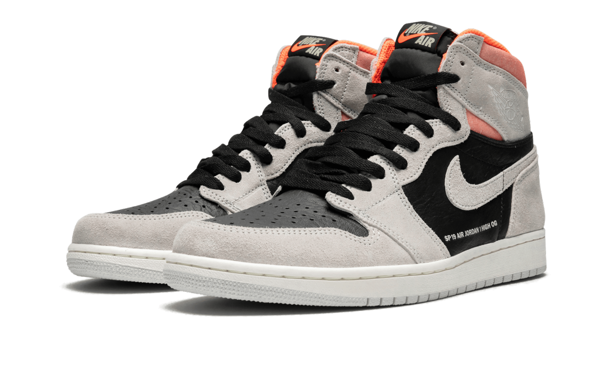 Air Jordan 1 Retro High OG "Neutral Grey/Hyper Crimson" 555088 018