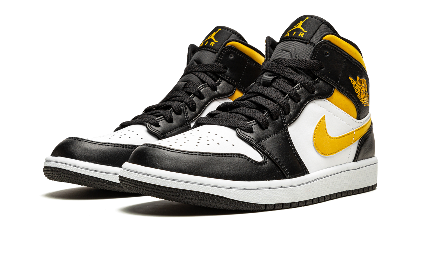 Air Jordan 1 Mid "White / Pollen / Black" 554724 177
