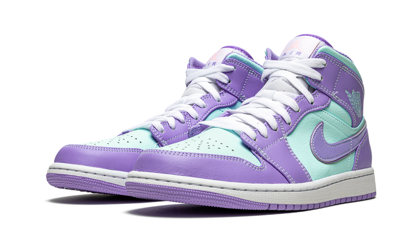 Air Jordan 1 Mid "Purple Pulse / Glacier Blue" 554724 500
