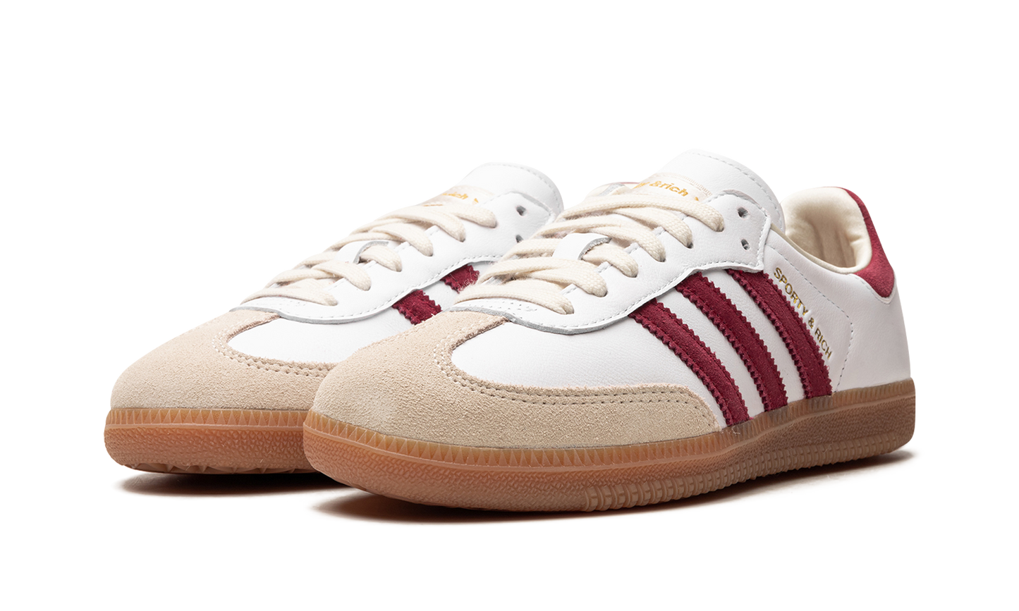 Samba OG "Sporty & Rich - White Core Burgundy"