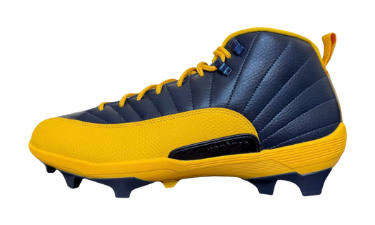 Air Jordan 12 Savage 3 PE Cleats "University of Michigan" FJ6219 407