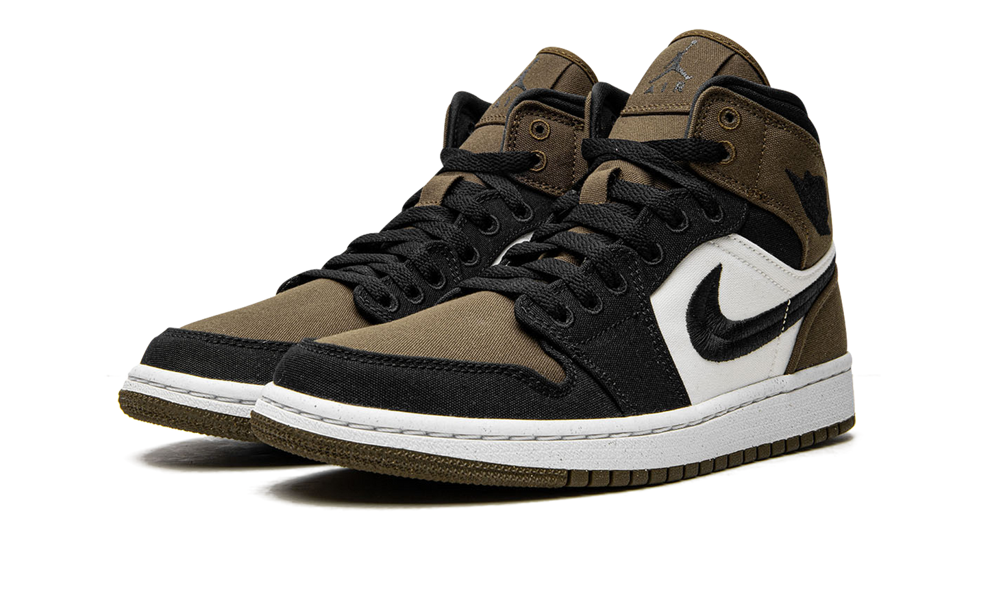 AIR JORDAN 1 MID SE WMNS "Olive Toe" DV0427 301