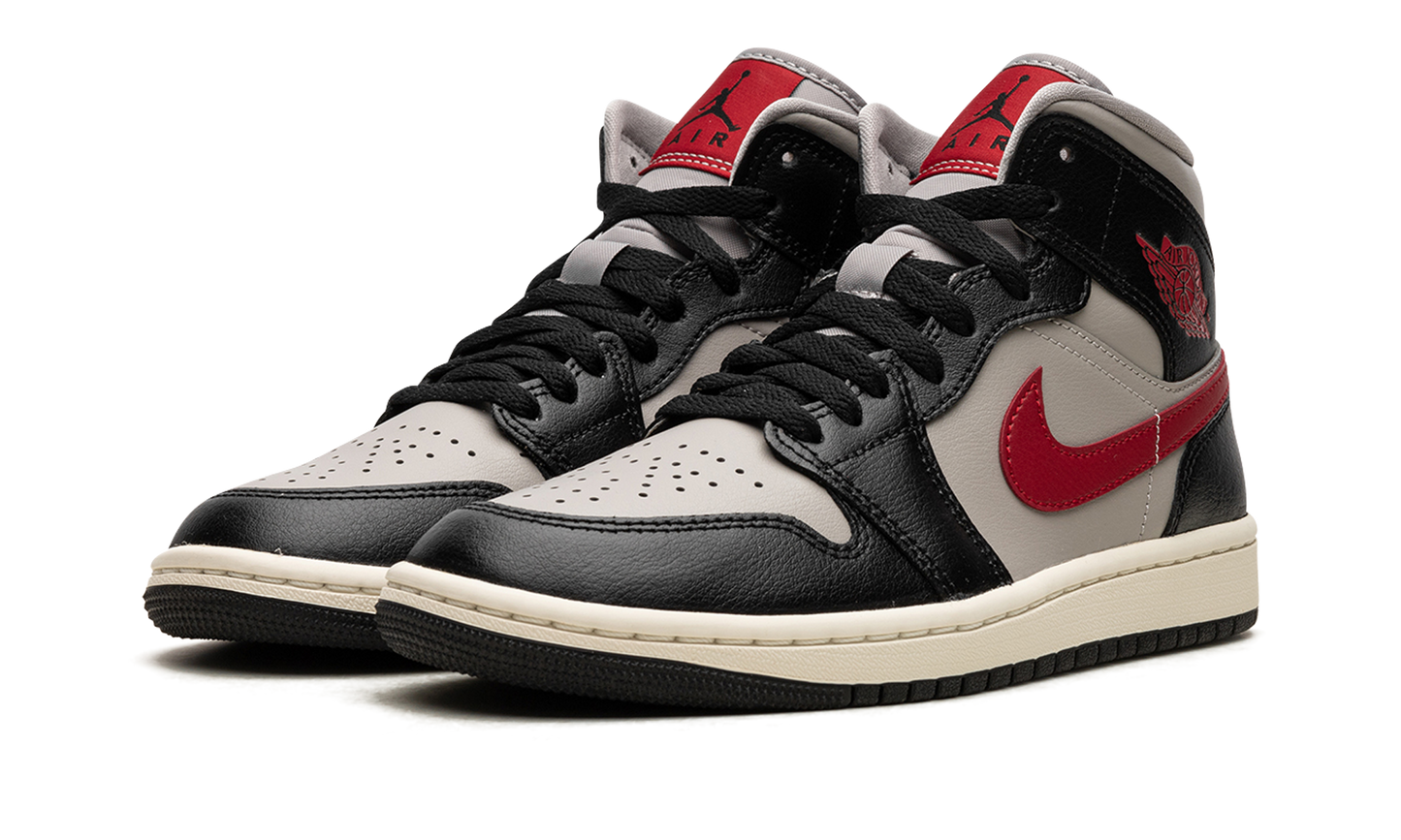 AIR JORDAN 1 MID WMNS "Black / Gym Red / College Grey" BQ6472 060
