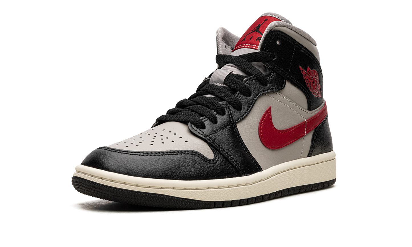 AIR JORDAN 1 MID WMNS "Black / Gym Red / College Grey" BQ6472 060