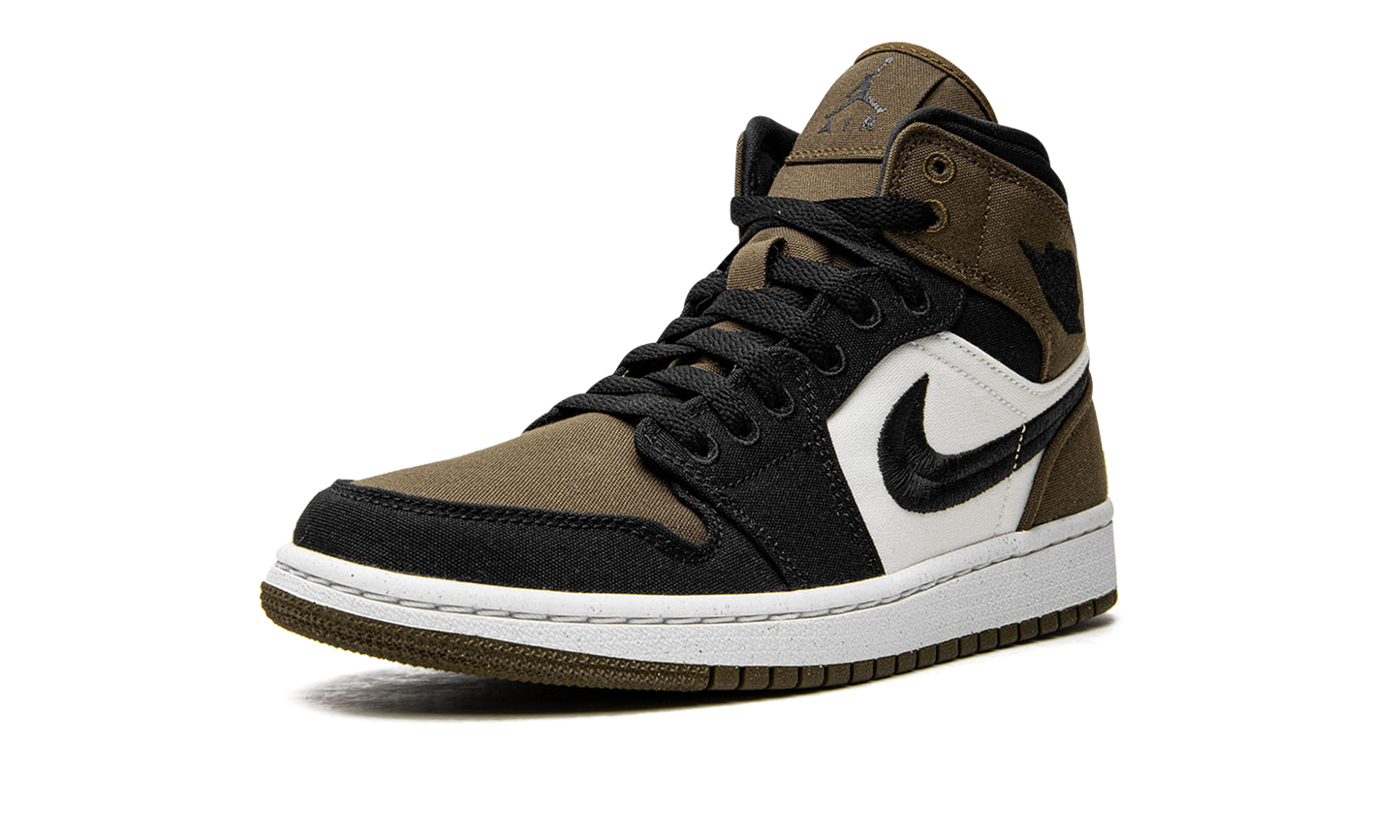 AIR JORDAN 1 MID SE WMNS "Olive Toe" DV0427 301