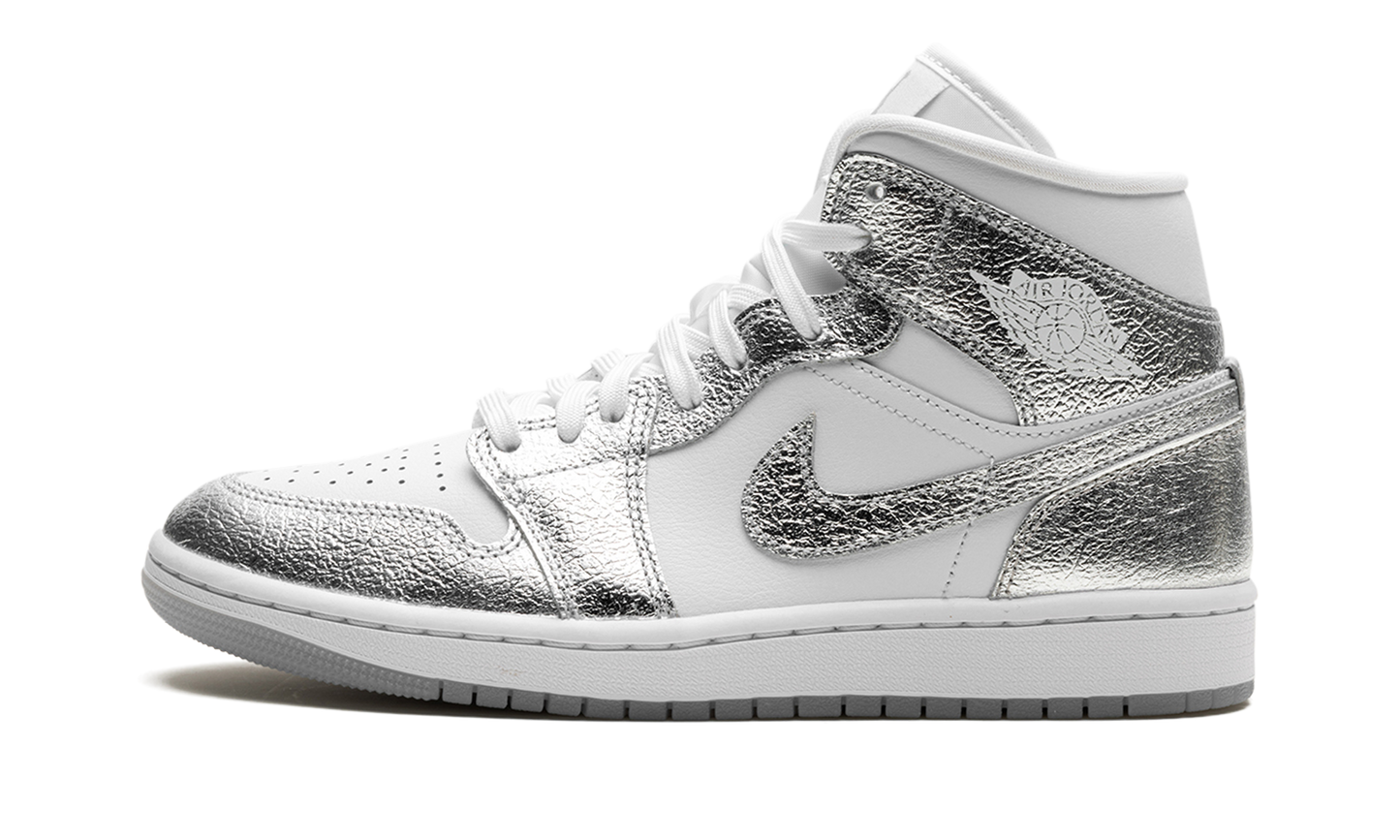 Air Jordan 1 Mid SE WMNS "Metallic Silver" FN5031 100