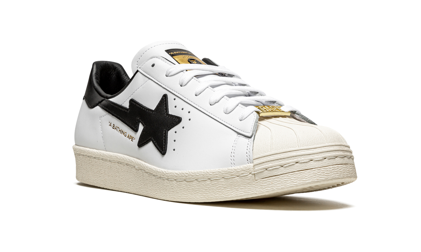 Superstar 80s "BAPE - White / Black"