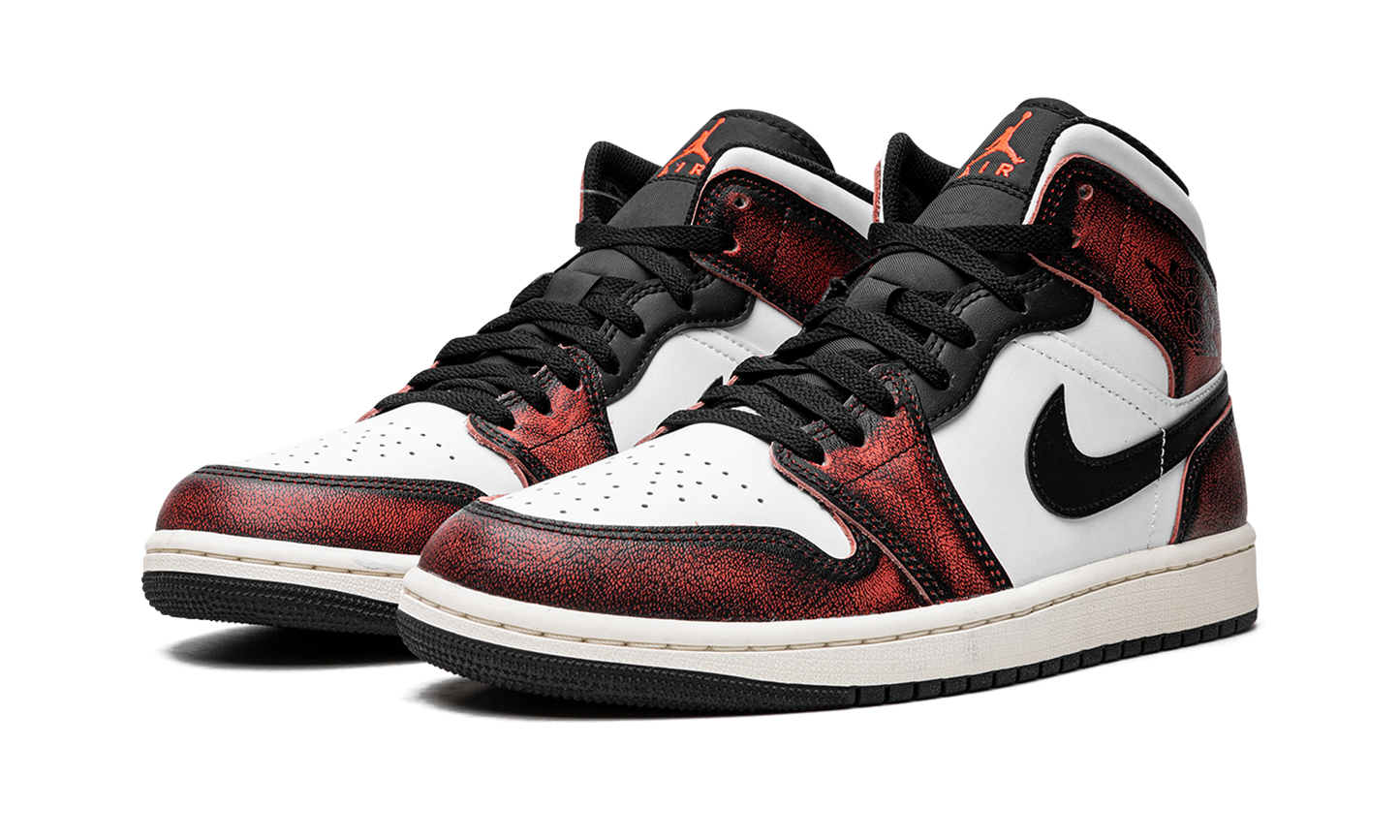 Air Jordan 1 Mid SE "Wear-Away - Infrared" DV9565 006