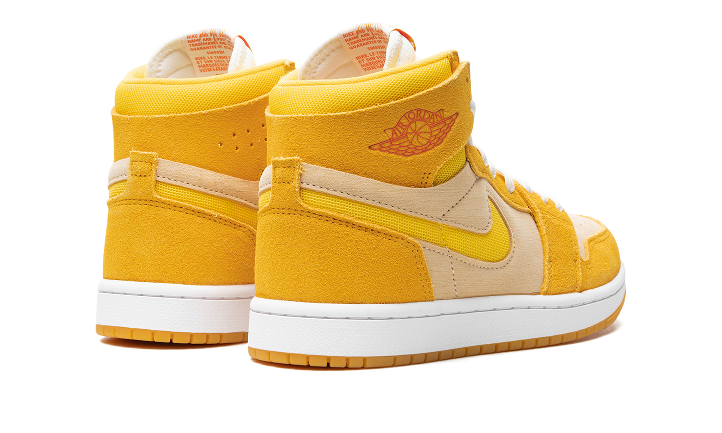 Air Jordan 1 Zoom Air CMFT 2 WMNS "Yellow Ochre/Tour Yellow-Pale Vanilla-Safety" FJ5743 700