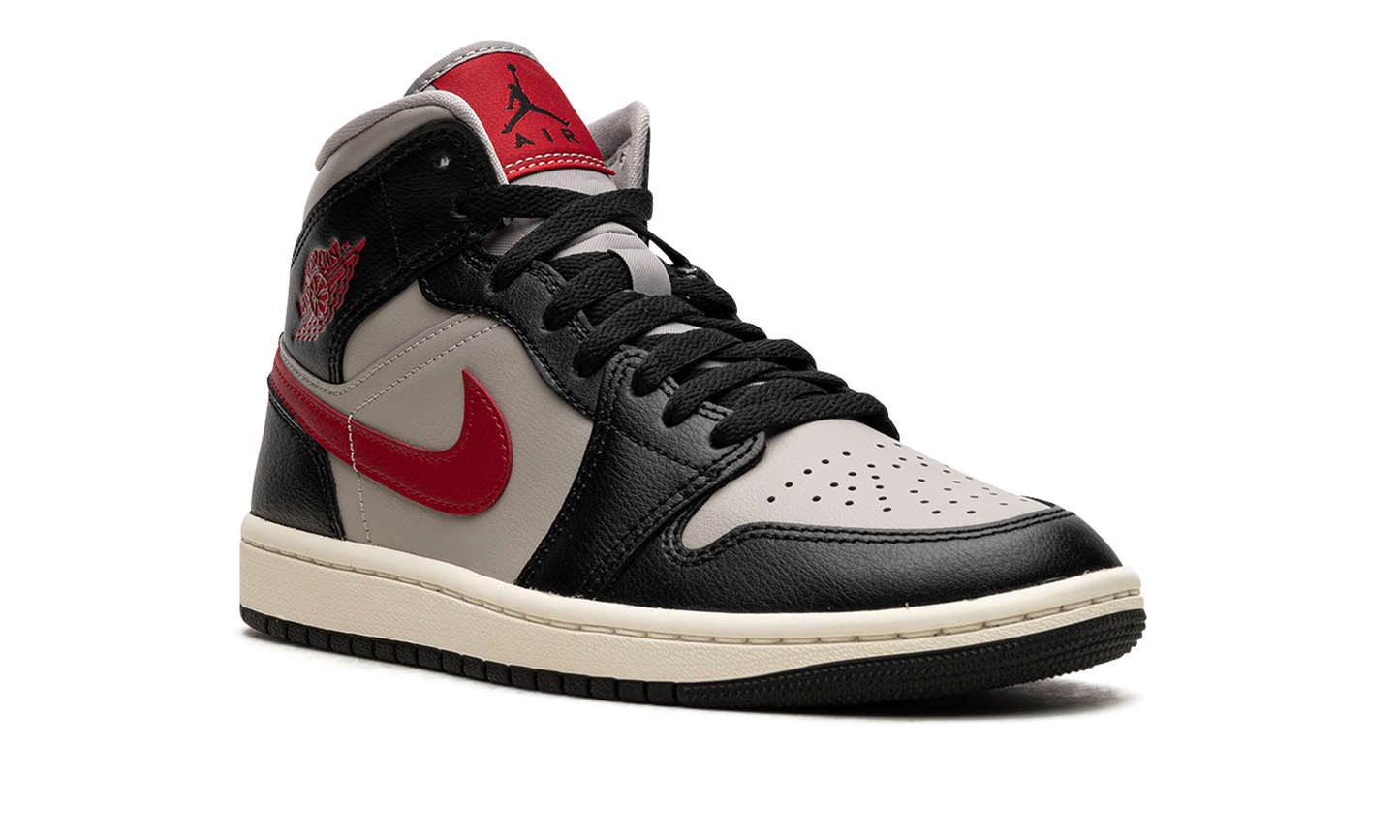 AIR JORDAN 1 MID WMNS "Black / Gym Red / College Grey" BQ6472 060