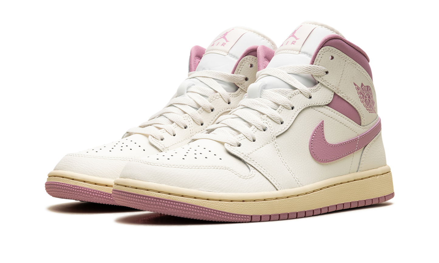 Jordan 1 Mid WMNS "Sail Pink Coconut Milk" BQ6472 162