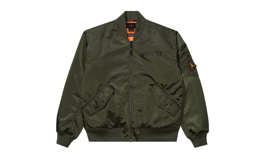 UNDEFEATED X JORDAN BOMBER JACKET "CARGOKHAKI/ BRIGHTMANDARIN" IB6587 325