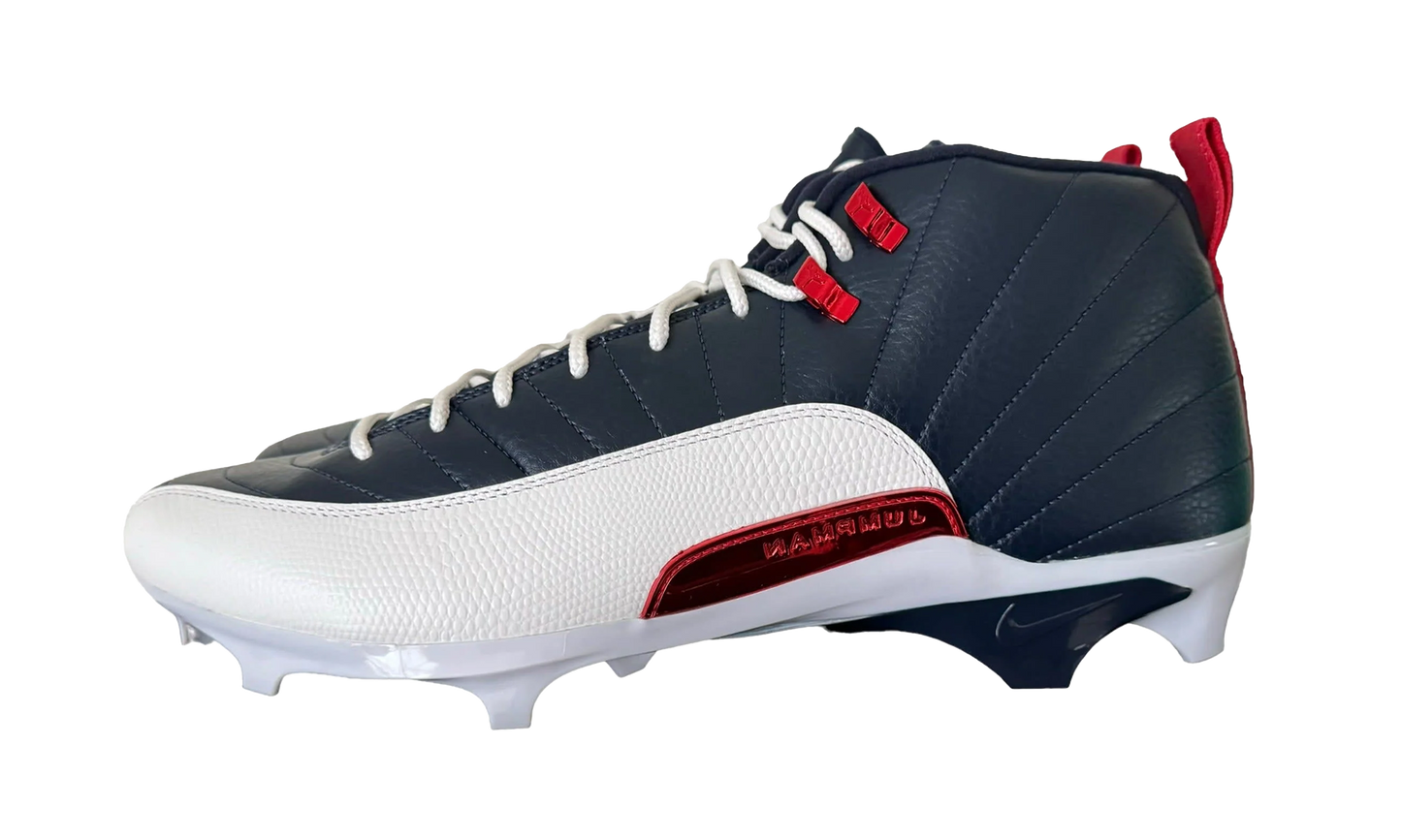 Air Jordan 12Alpha 3 PE Cleats "Howard University - Navy / White" FJ6211 416