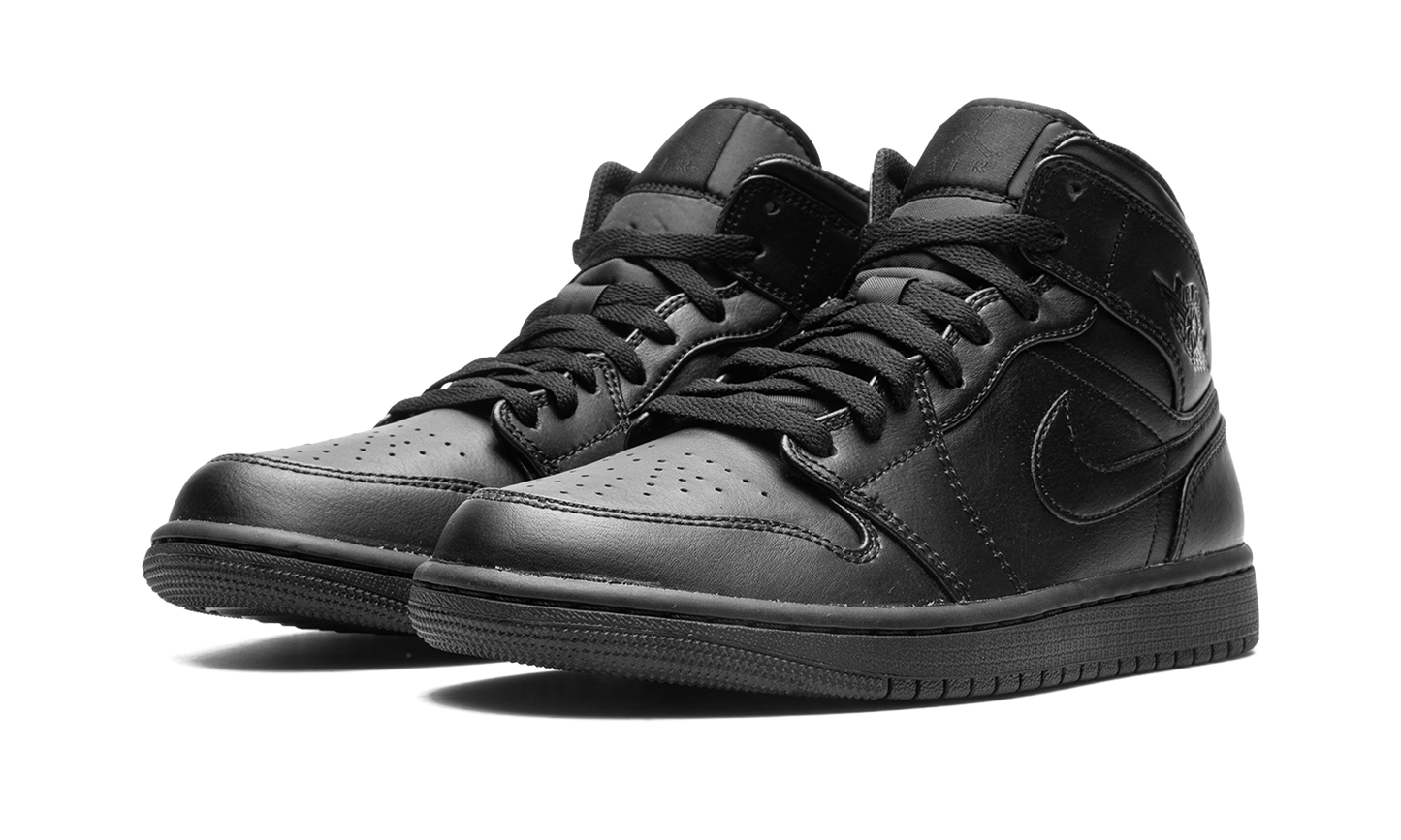 Air Jordan 1 Mid "Triple Black" 554724 093