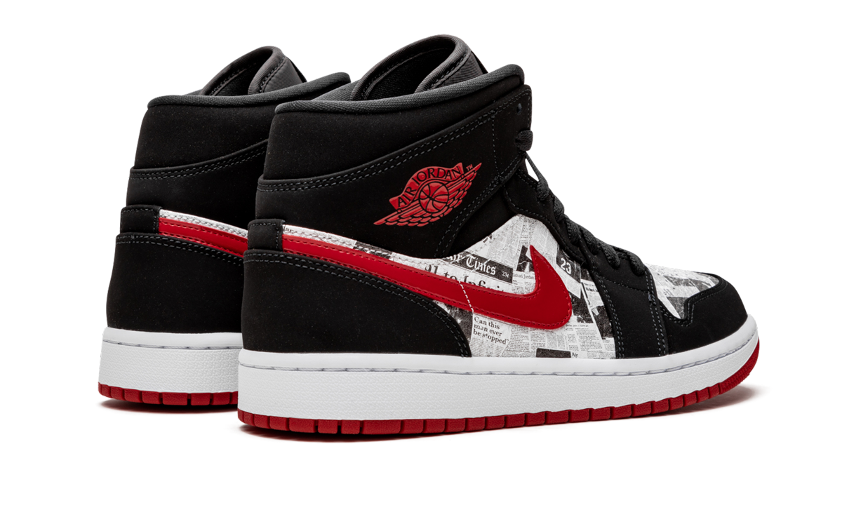 Air Jordan 1 Mid SE "Newspaper Air Times" 852542 061