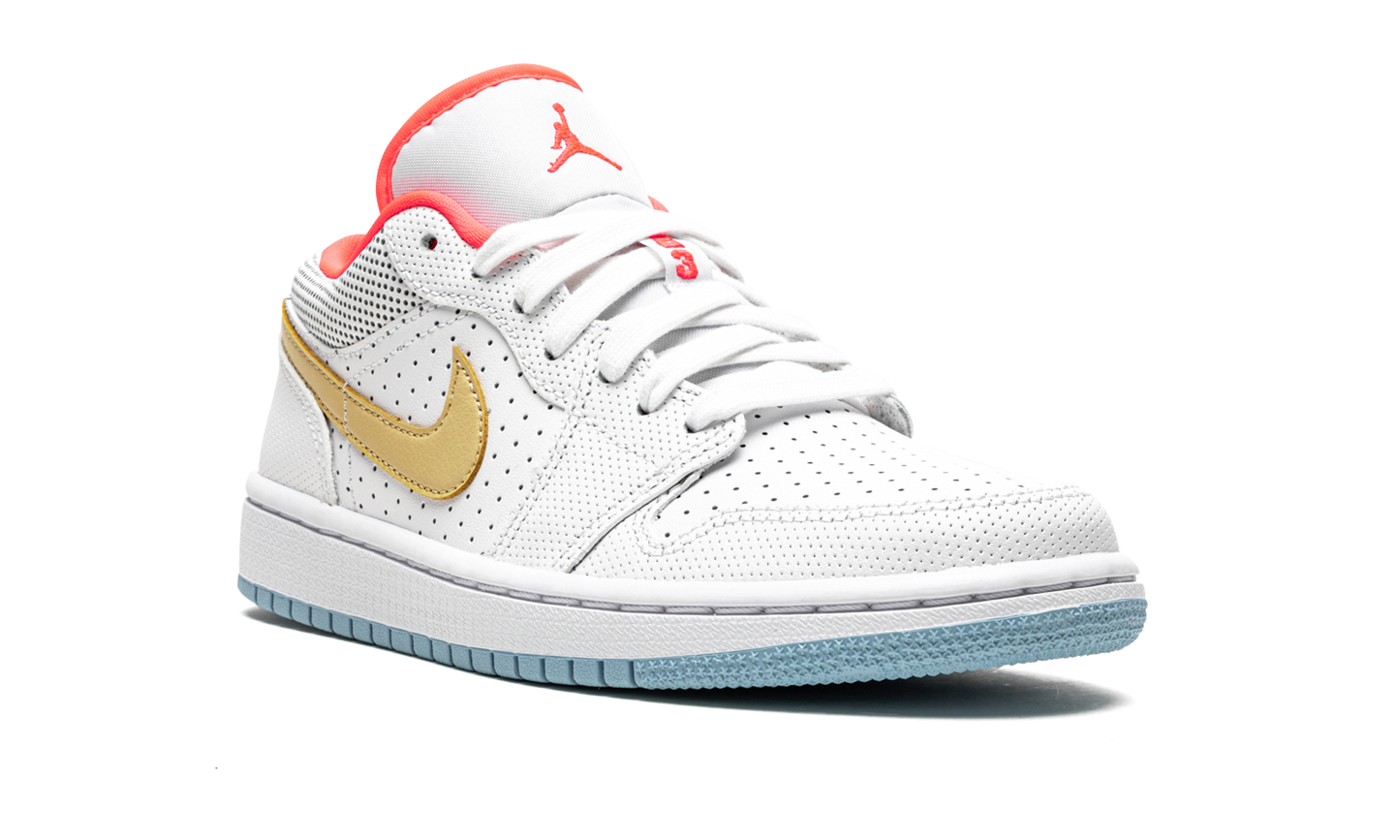 AIR JORDAN 1 LO SE WMNS "White / Sesame / Flash Crimson" DC9509 100