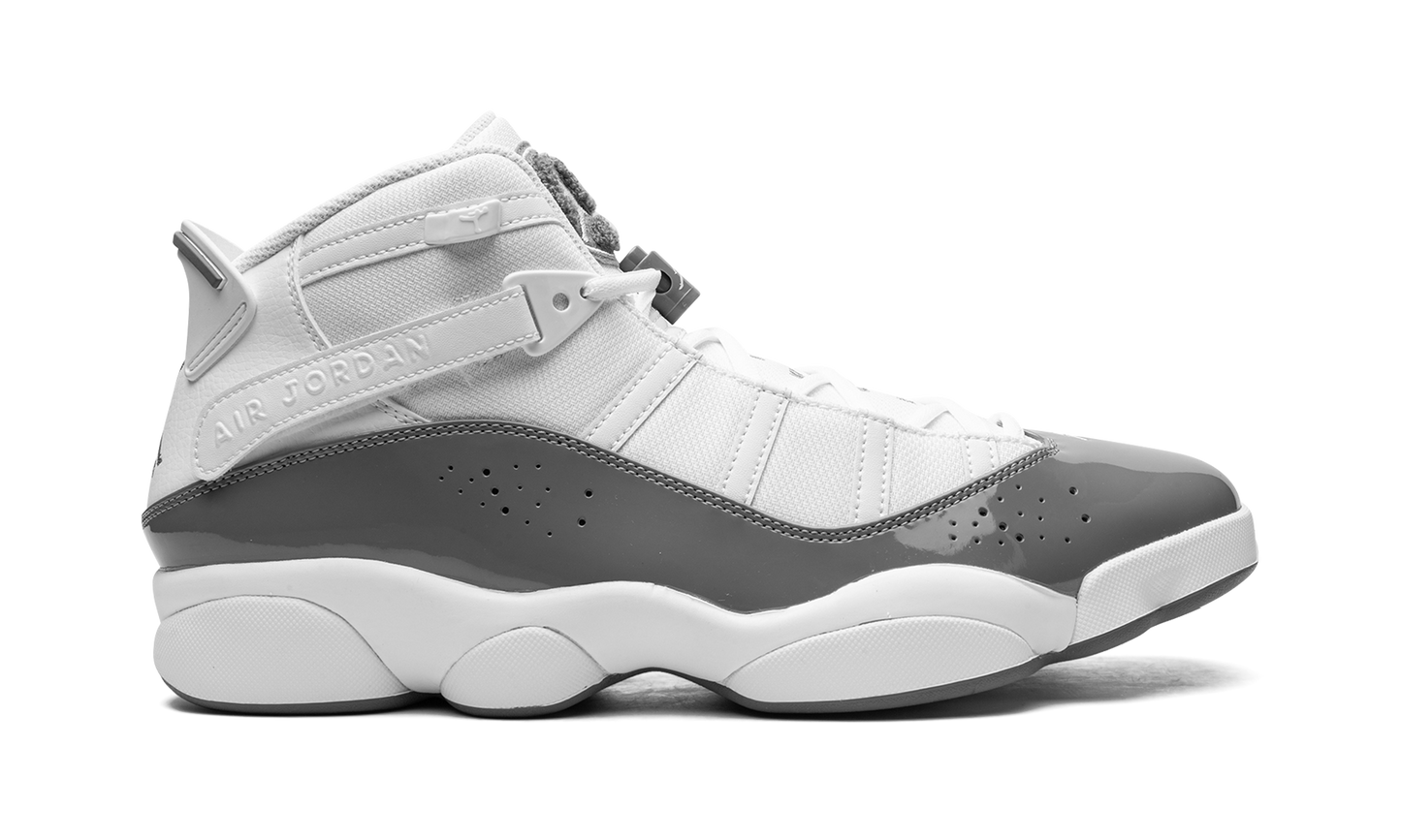 Jordan 6 rings "White / Cool Grey" 322992 121