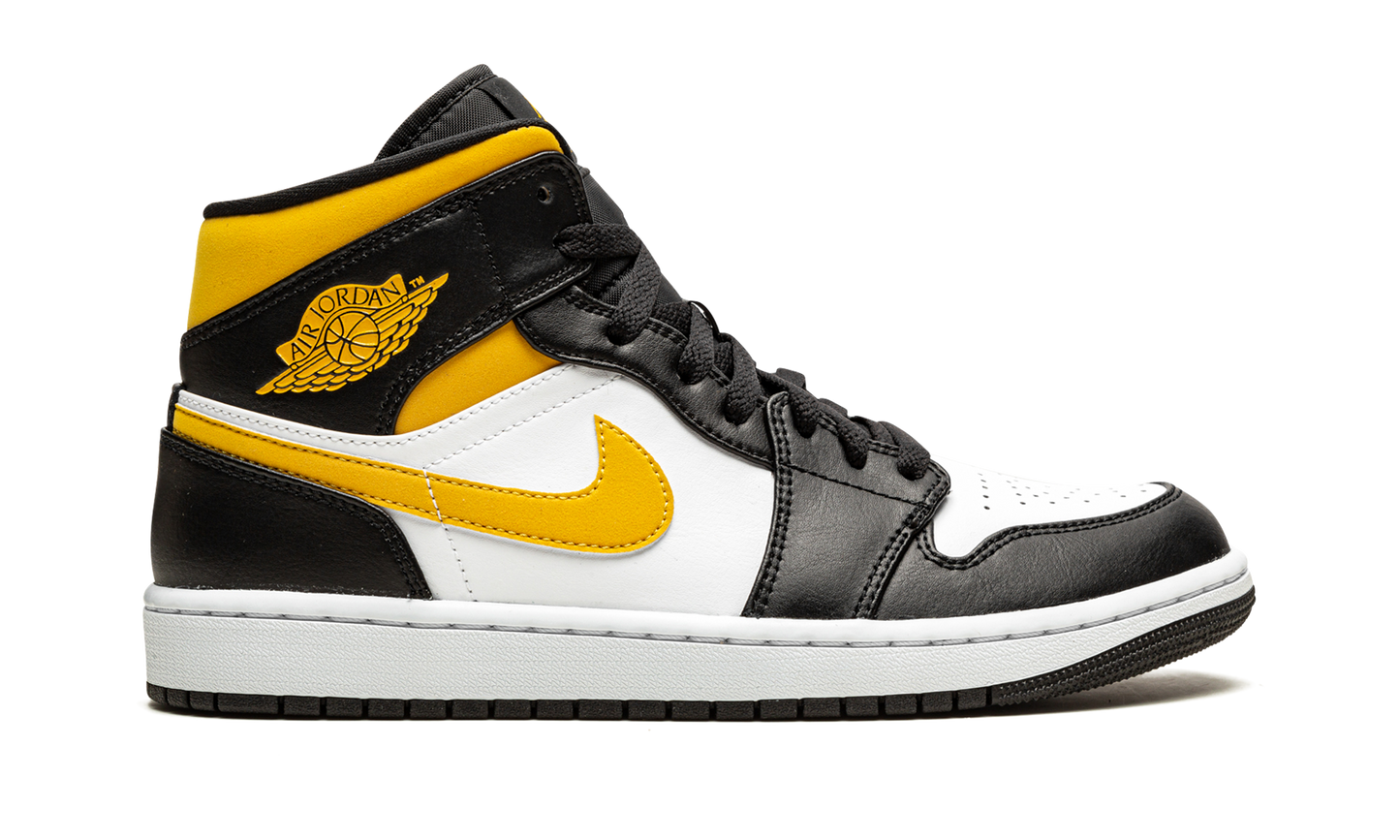 Air Jordan 1 Mid "White / Pollen / Black" 554724 177