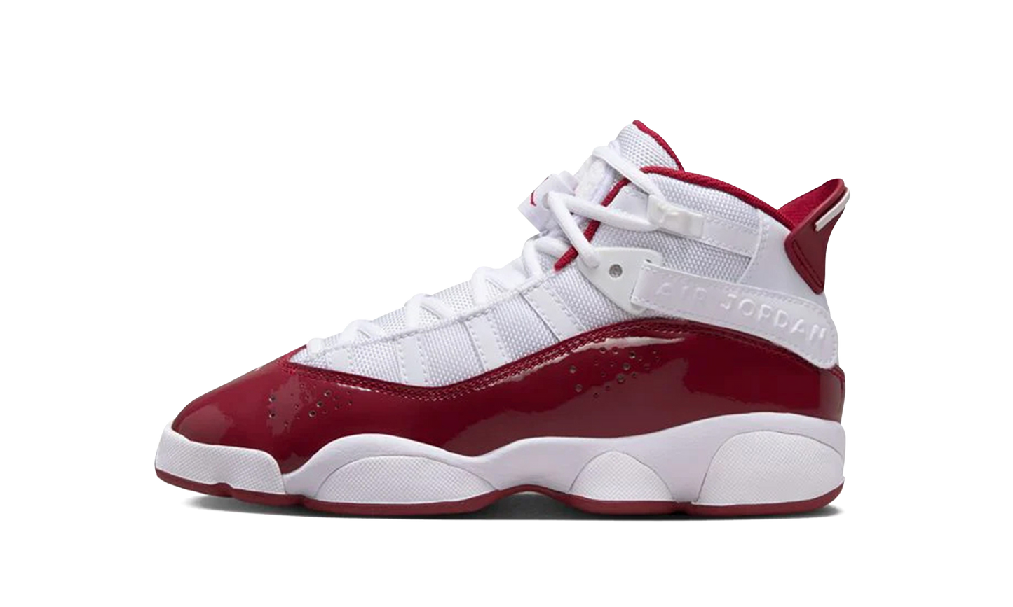 Jordan 6 Rings GS "White Team Red" 323419 165