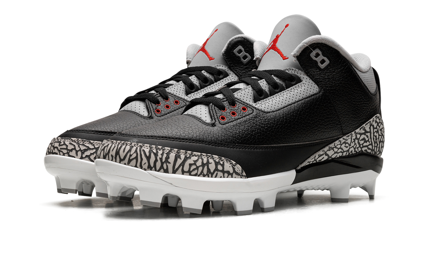 Air Jordan 3 Cleats "Black Cement" FZ8627 001
