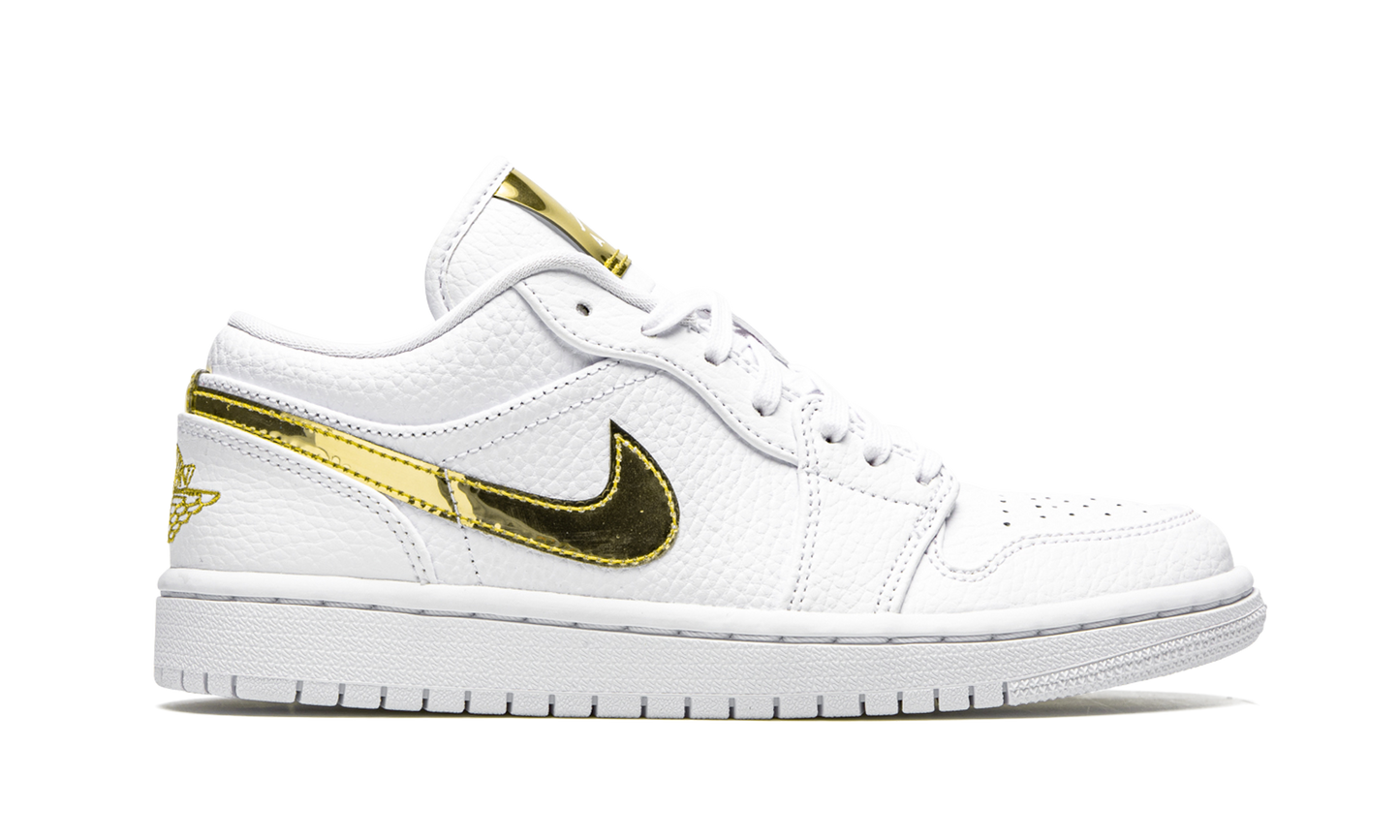 AIR JORDAN 1 LO SE WMNS "White Metallic Gold" CZ4776 100