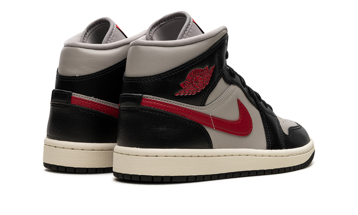 AIR JORDAN 1 MID WMNS "Black / Gym Red / College Grey" BQ6472 060