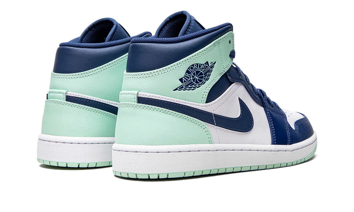 Air Jordan 1 Mid "Blue Mint" 554724 413