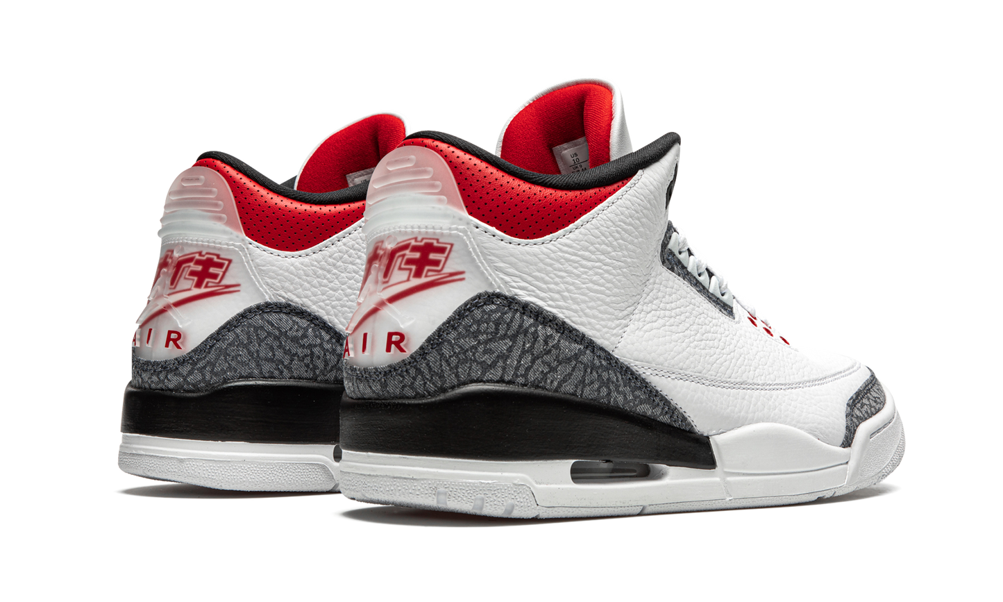 Air Jordan 3 Retro SE-T Denim "Japan Exclusive - Fire Red" CZ6433 100