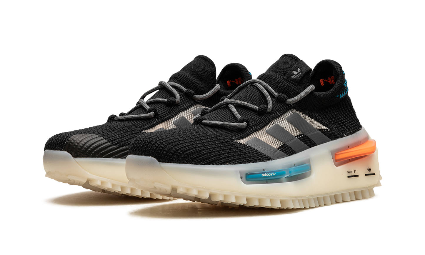 NMD S1 "Core Black / Blue / Orange"