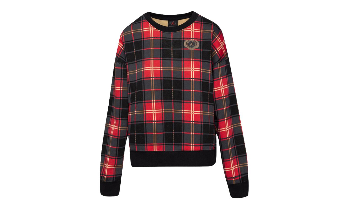 Brooklyn Women's Fleece Crew Womens Style : Dv1996 "Fire Red/Dk Driftwood" DV1996 612