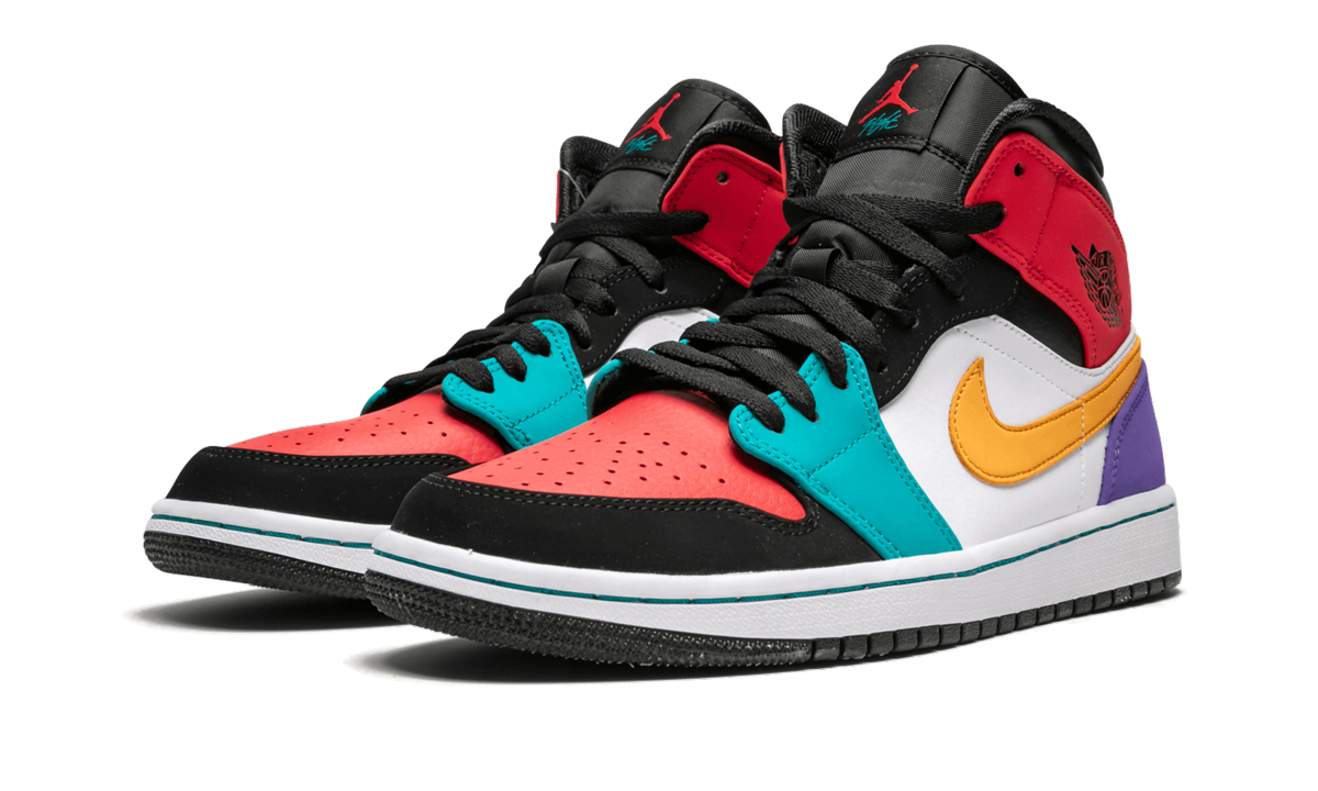 Air Jordan 1 Mid "Multicolor" 554724 125
