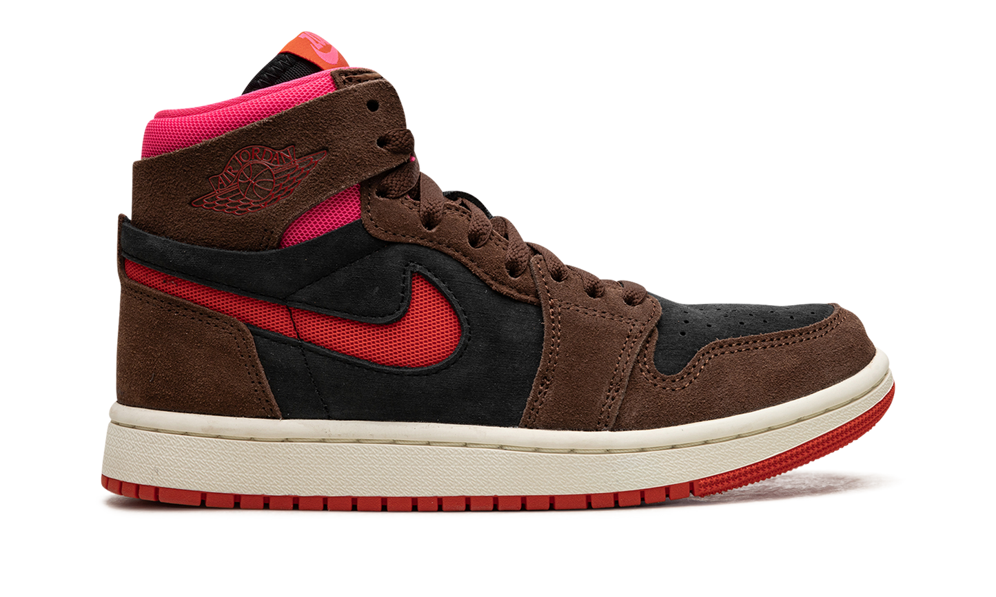 AIR JORDAN 1 ZOOM AIR CMFT WMNS "Cacao Wow/Picante Red/Black/Hyper Pink"