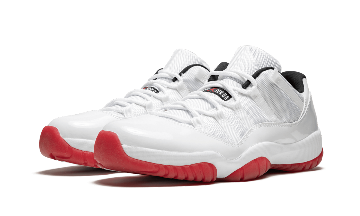 Air Jordan 11 Retro Low "White/Varsity Red" 528895 101