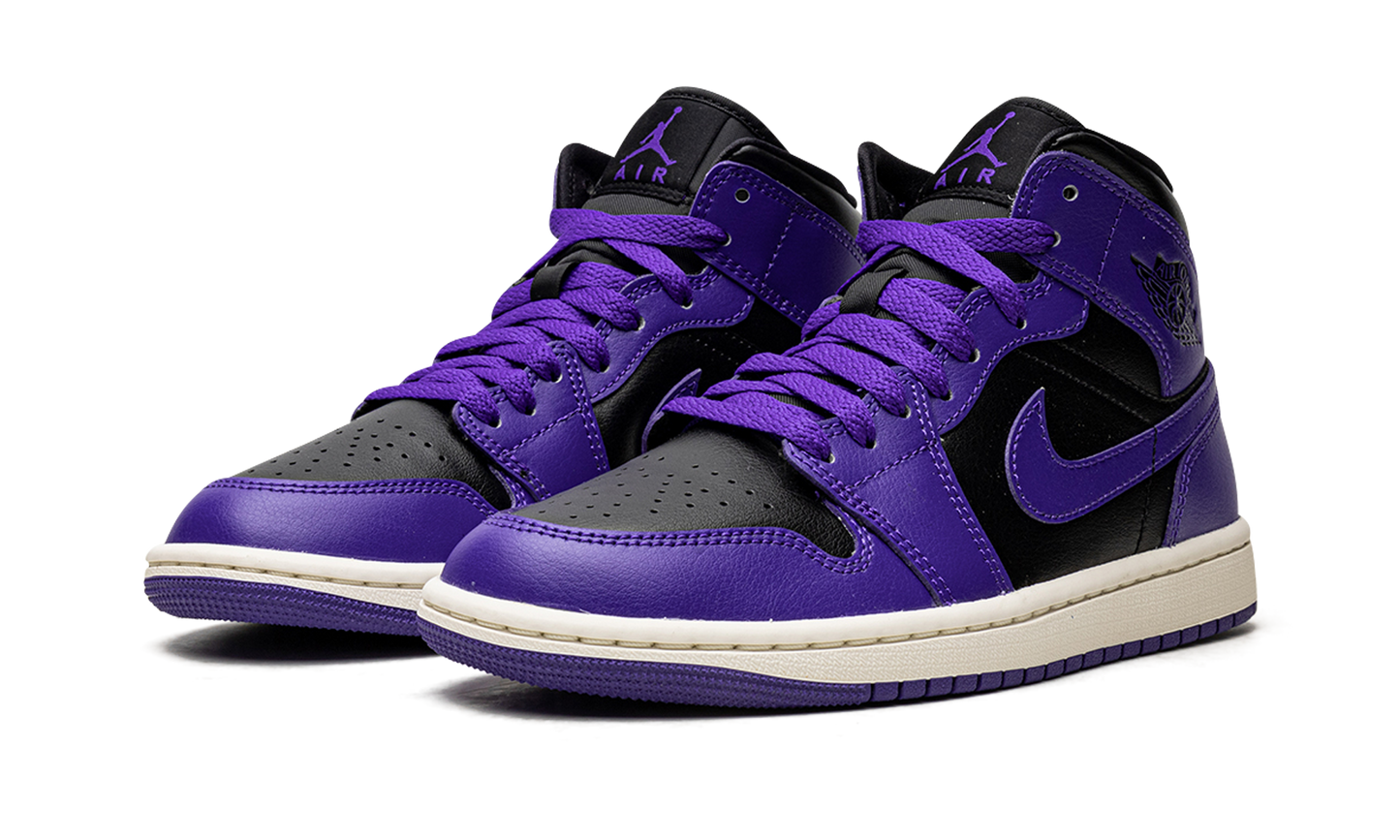 JORDAN 1 MID WMNS "Black/Purple" BQ6472 051