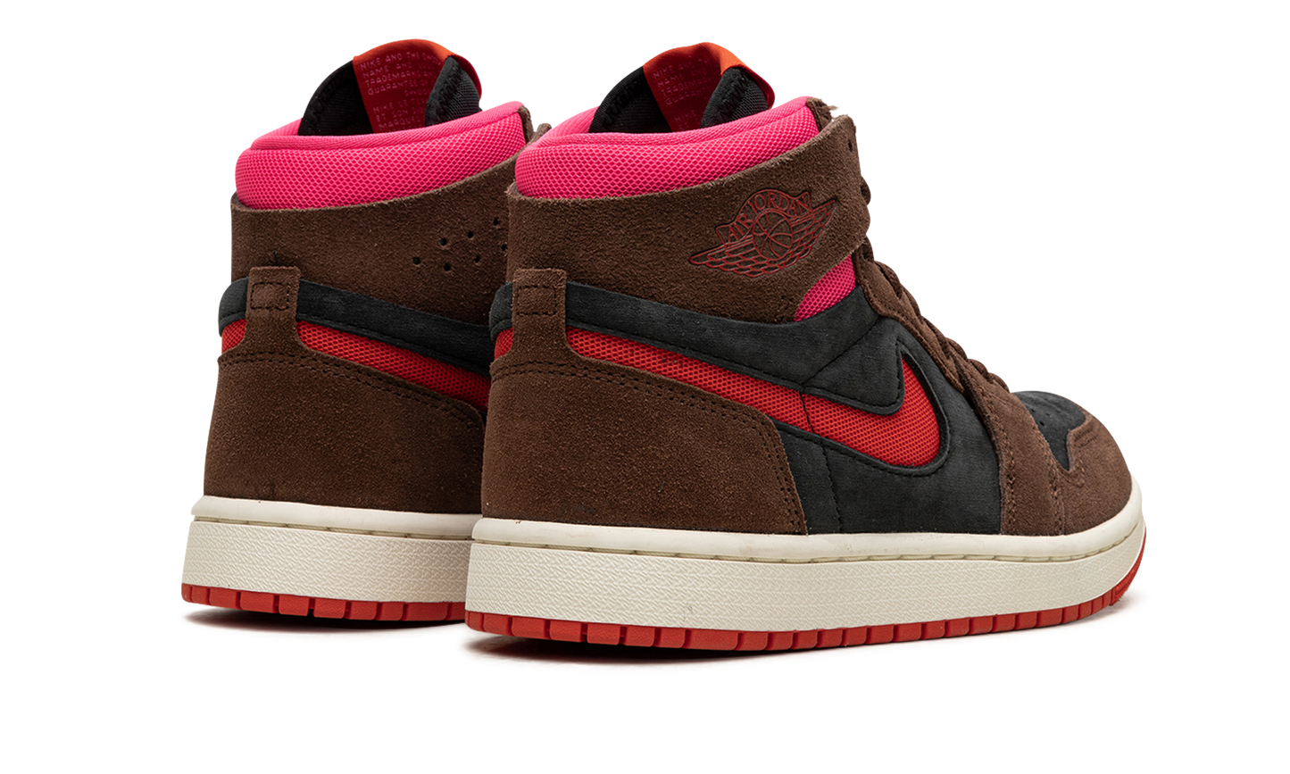 AIR JORDAN 1 ZOOM AIR CMFT WMNS "Cacao Wow/Picante Red/Black/Hyper Pink"