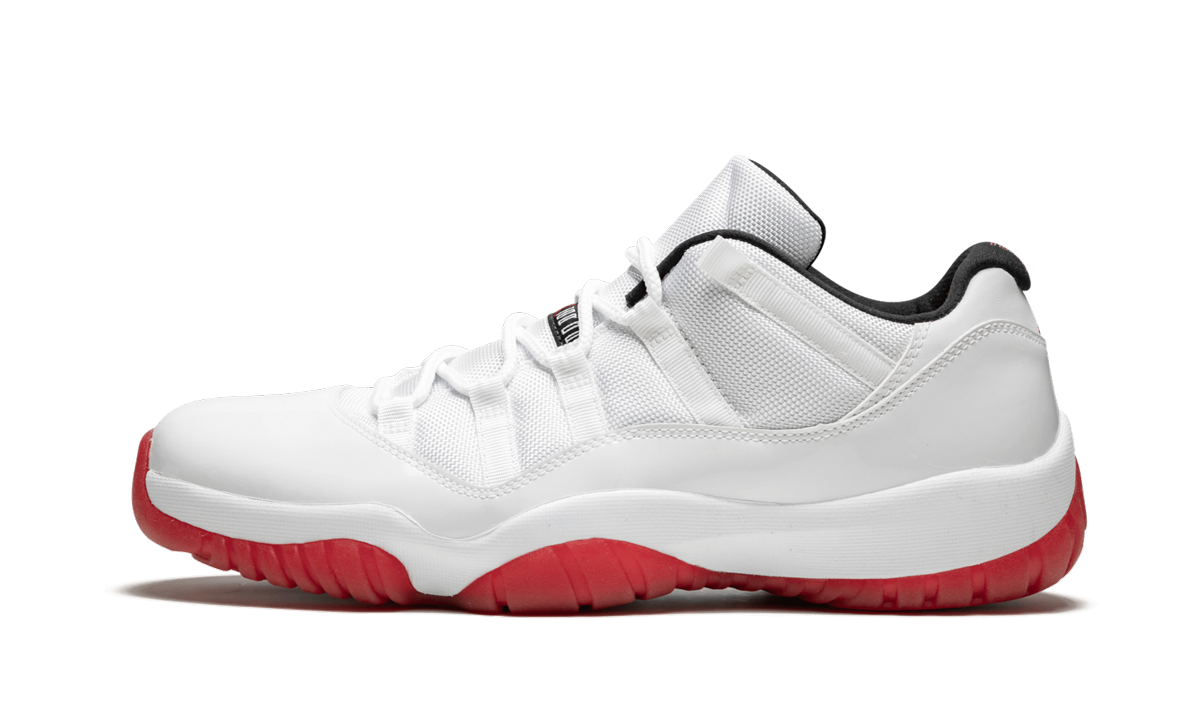 Air Jordan 11 Retro Low "White/Varsity Red" 528895 101