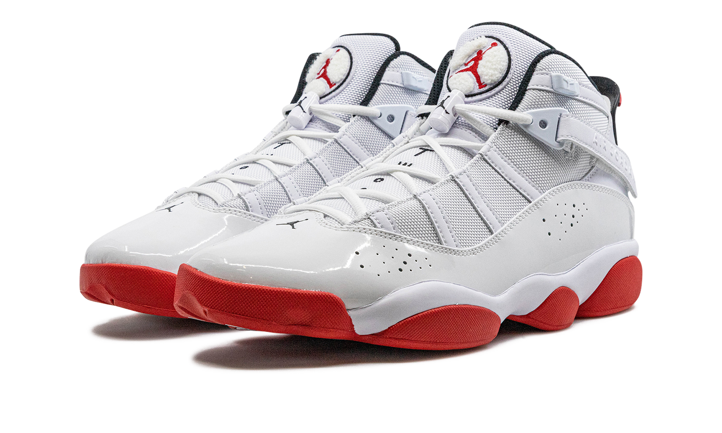 Jordan 6 Rings "White / University Red" 322992 160