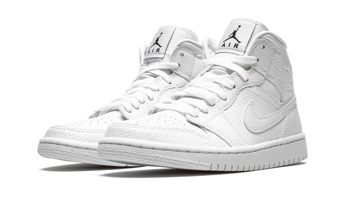 AIR JORDAN 1 MID WMNS "White Snakeskin" BQ6472 110