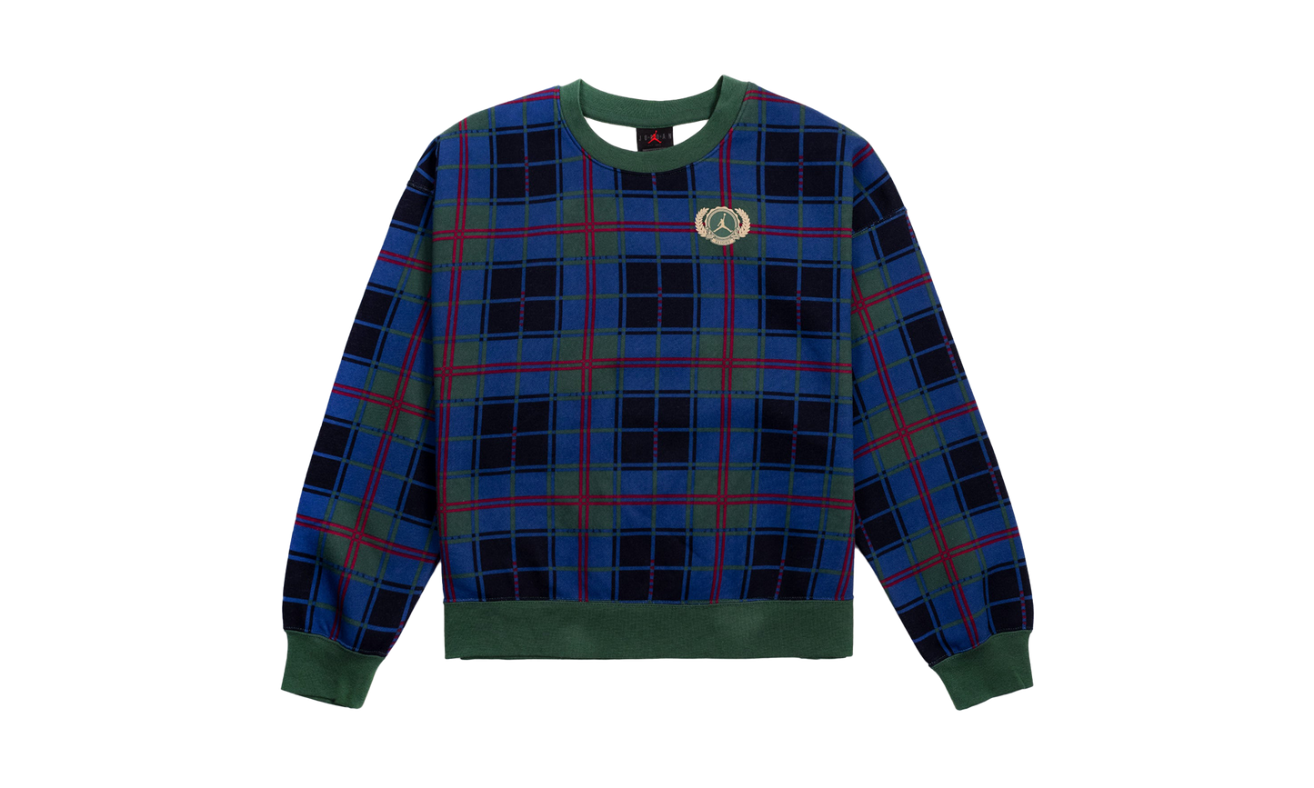 Brooklyn Women's Fleece Crew Womens Style : Dv1996 "GREEN/BLUE" DV1996 333