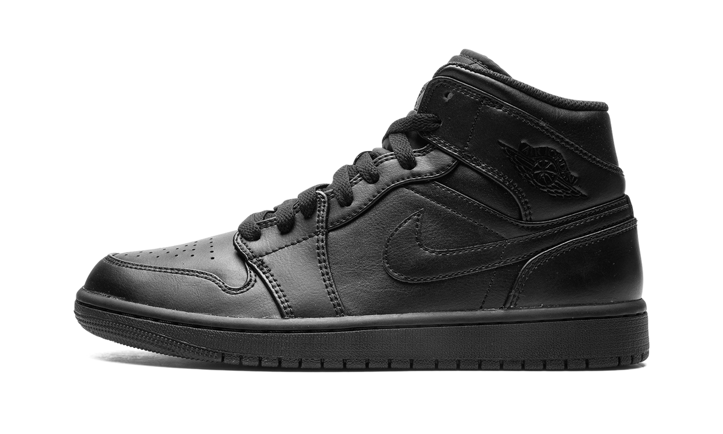 Air Jordan 1 Mid "Triple Black" 554724 093