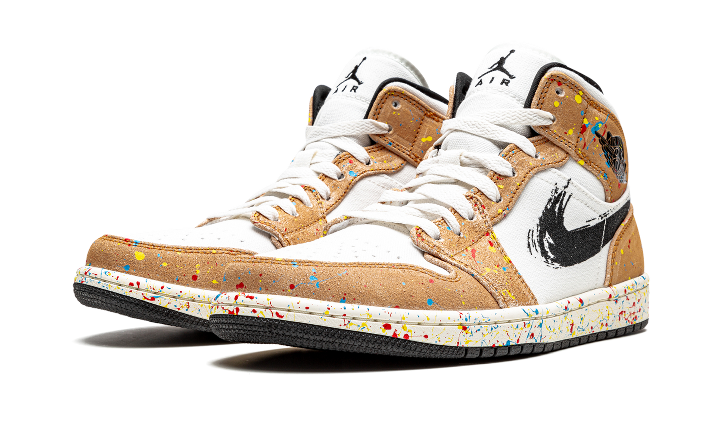 Air Jordan 1 Mid SE "Brushstroke" DA8005 100