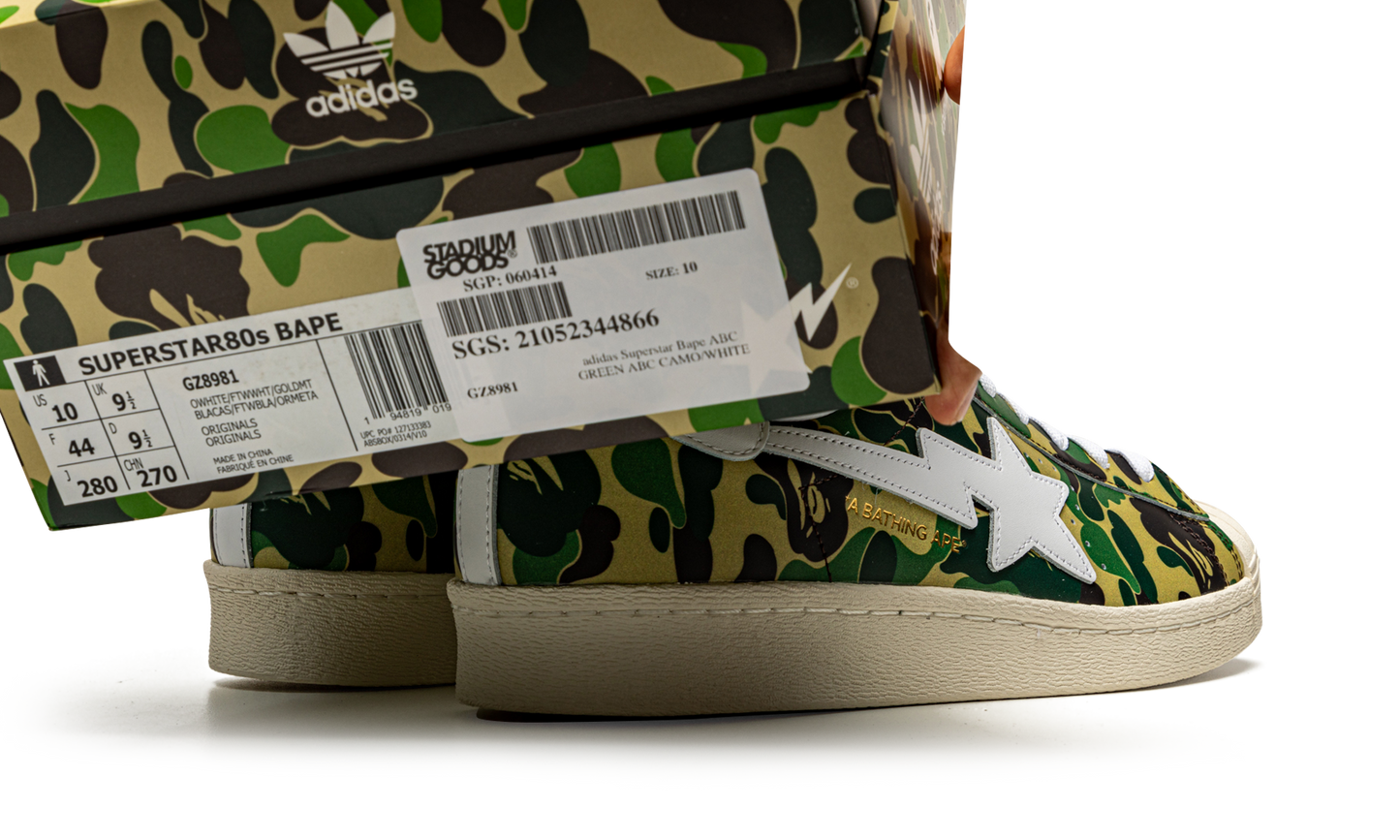 Superstar "BAPE - Green Camo"