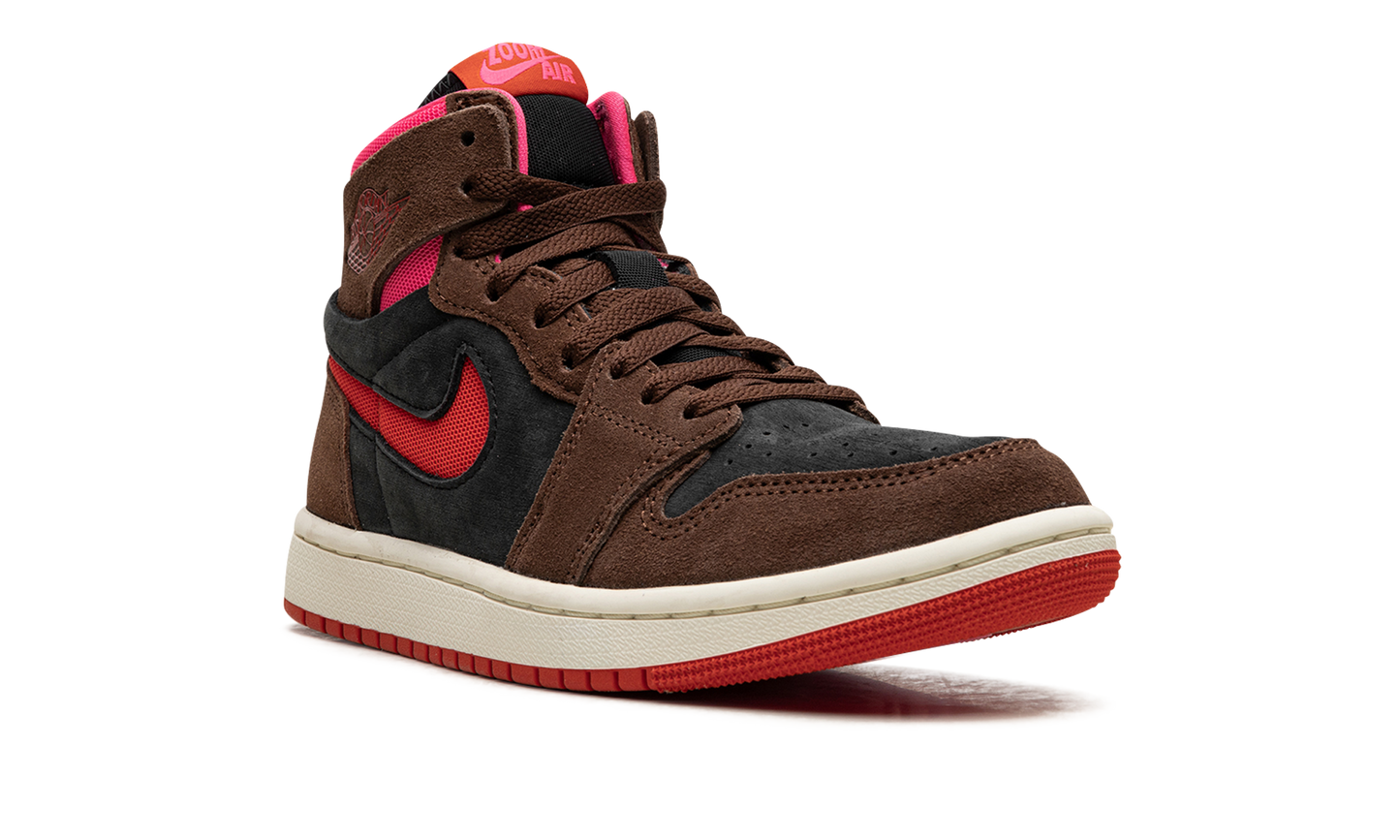 AIR JORDAN 1 ZOOM AIR CMFT WMNS "Cacao Wow/Picante Red/Black/Hyper Pink"
